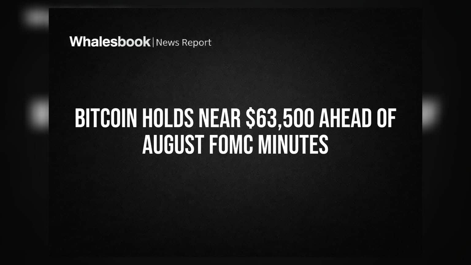 Bitcoin ధర: FOMC మినిట్స్ కోసం వేచిచూస్తున్న ఇన్వెస్టర్లు.. $63,500 వద్ద స్థిరత్వం