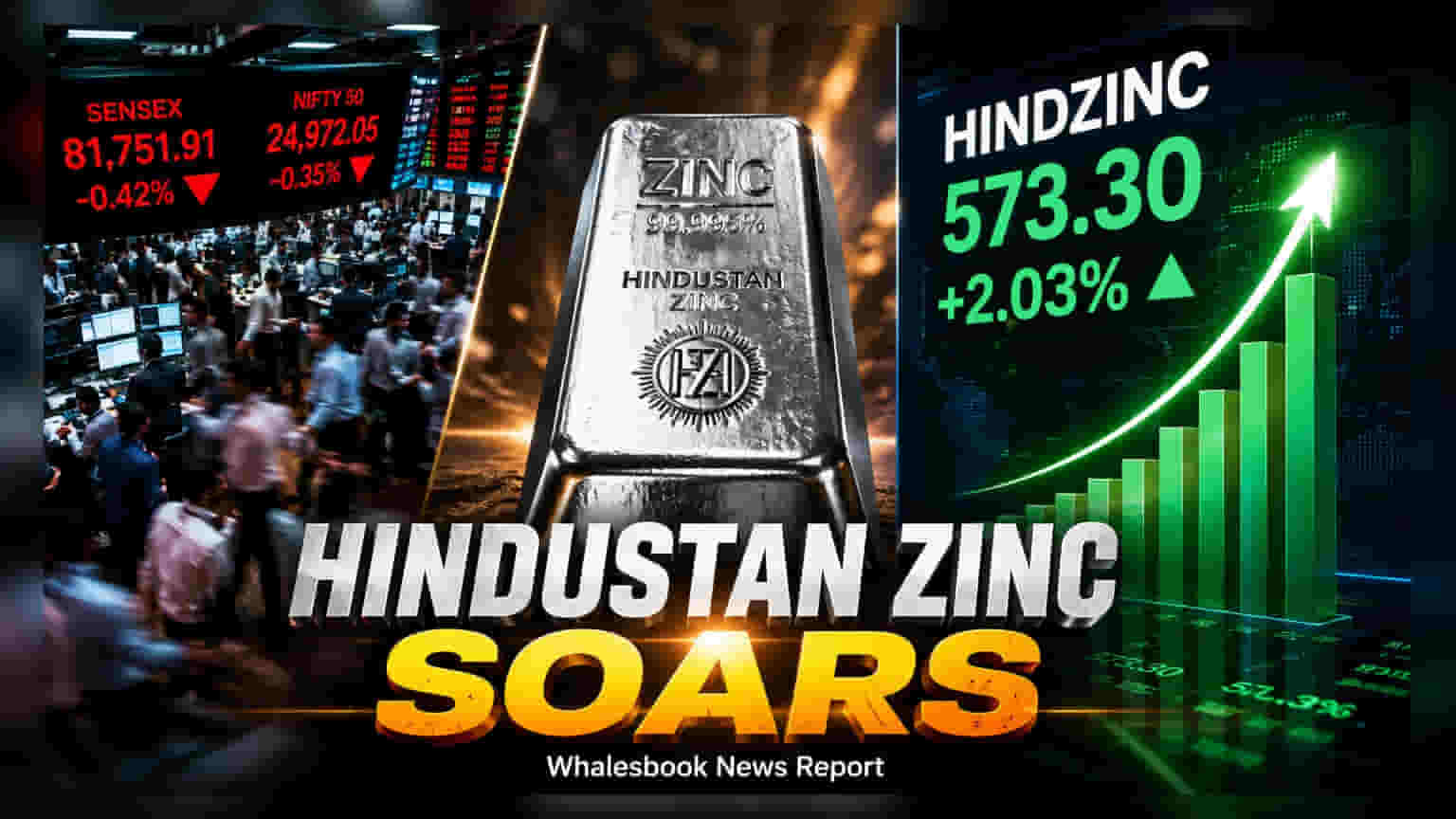 Hindustan Zinc Shares Rise 2% as Silver and Zinc Boost Results