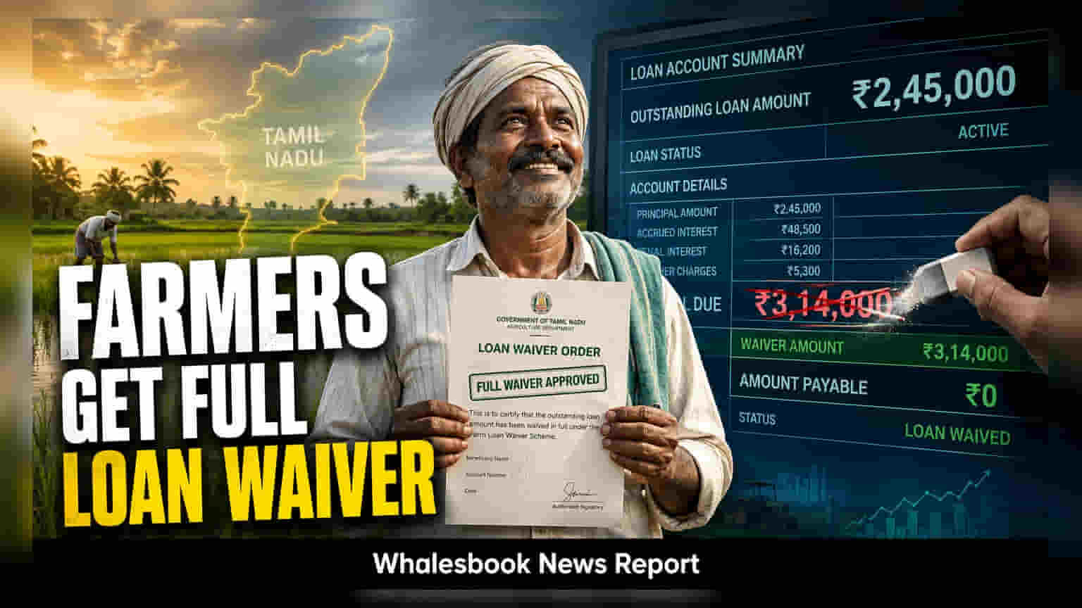 Tamil Nadu Expands Cooperative Loan Waiver, Adds ₹953 Crore