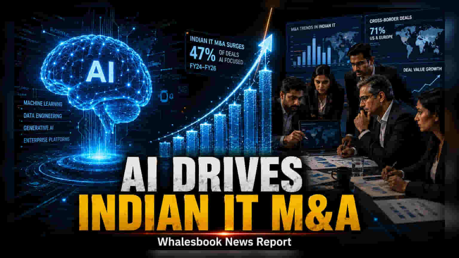 Indian IT M&A: AI వైపు మళ్లుతున్న వ్యూహం - సగం డీల్స్ కొత్త టెక్నాలజీపైనే ఫోకస్