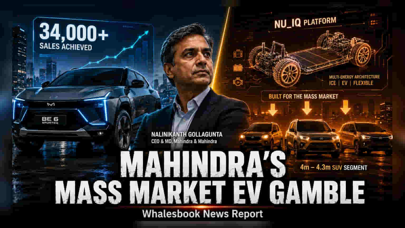 Mahindra Plans Mass-Market EV Shift With NU_IQ Platform