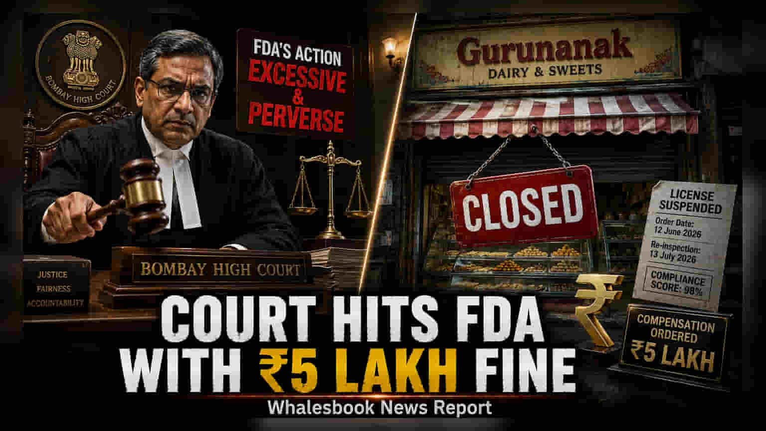 Bombay HC Fines FDA ₹5 Lakh Over Pune Dairy License Suspension