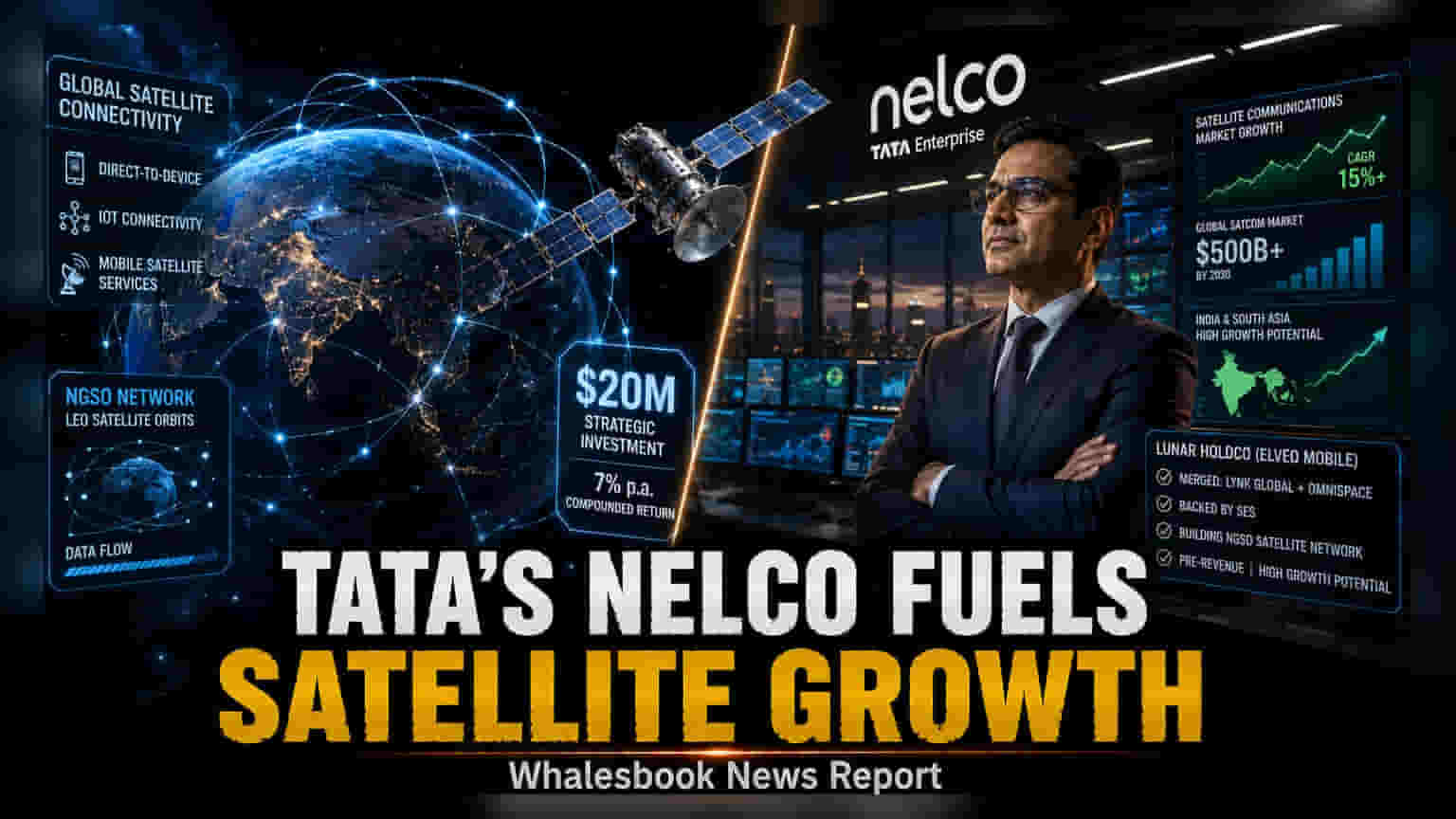 Nelco Invests $20 Million in Satellite Firm Lunar Holdco