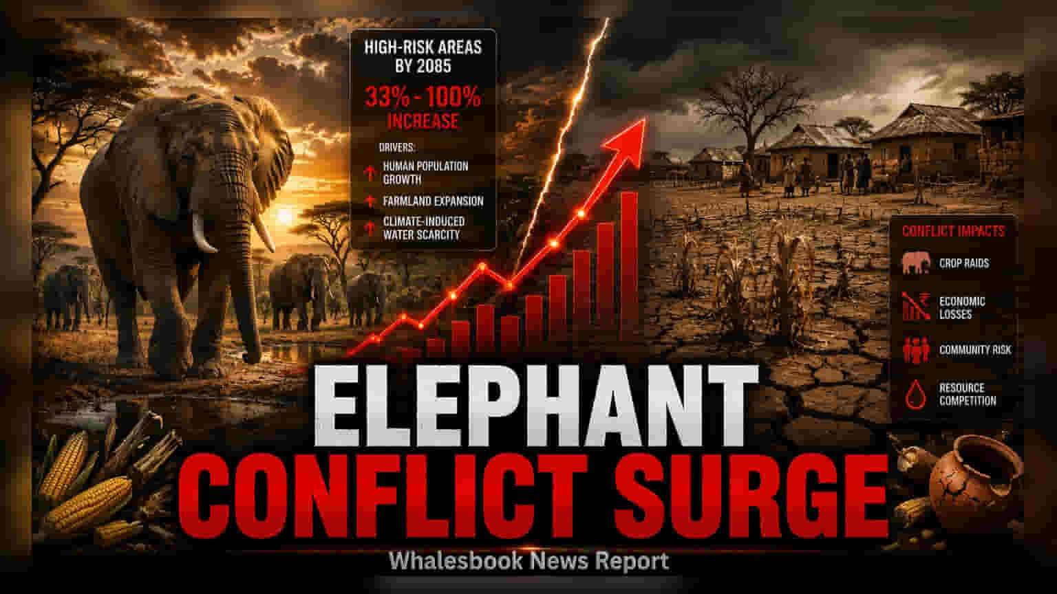Southern Africa Faces Rise in Human-Elephant Conflict by 2085