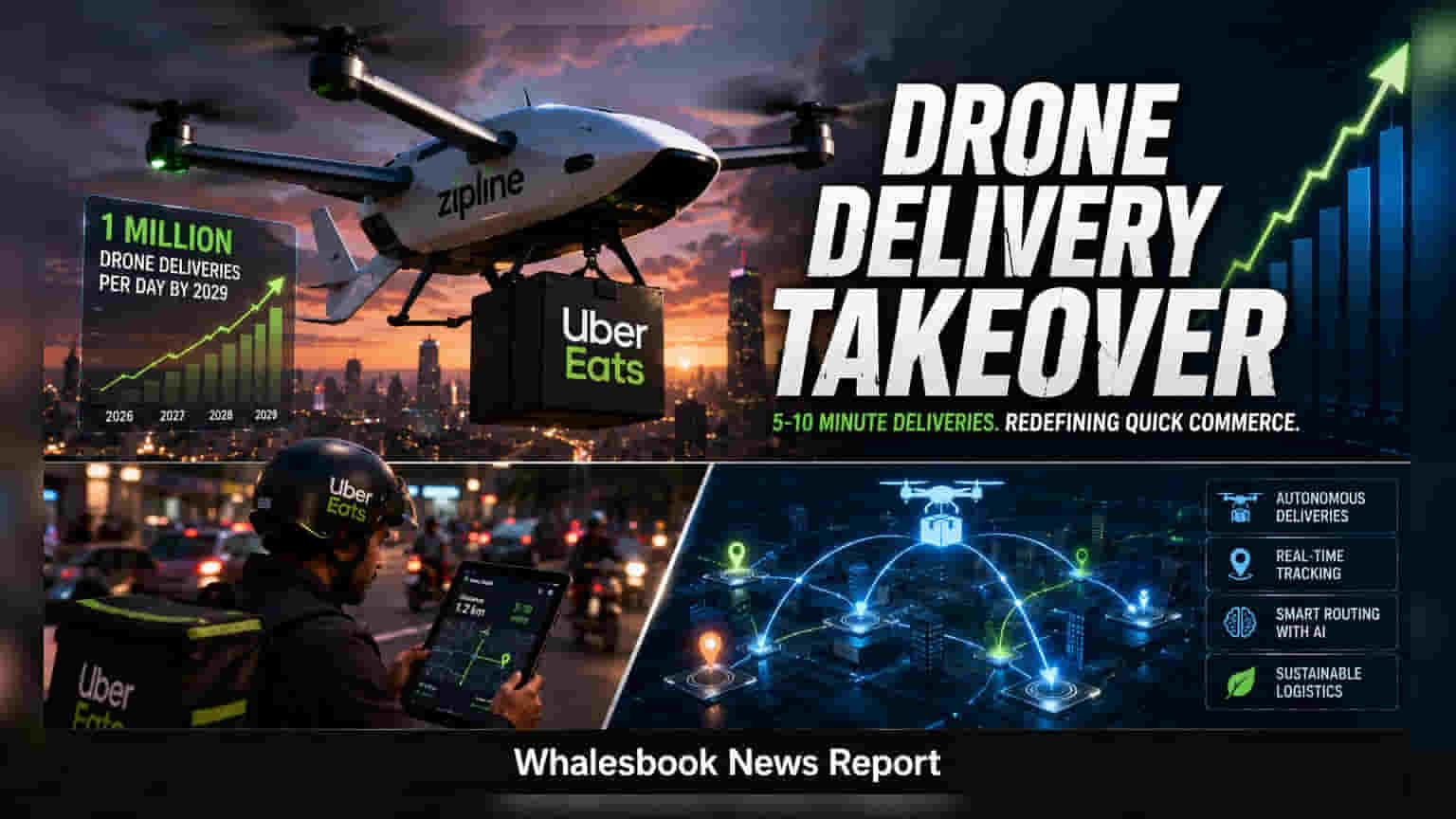Uber Partners With Zipline For Drone Delivery Expansion
