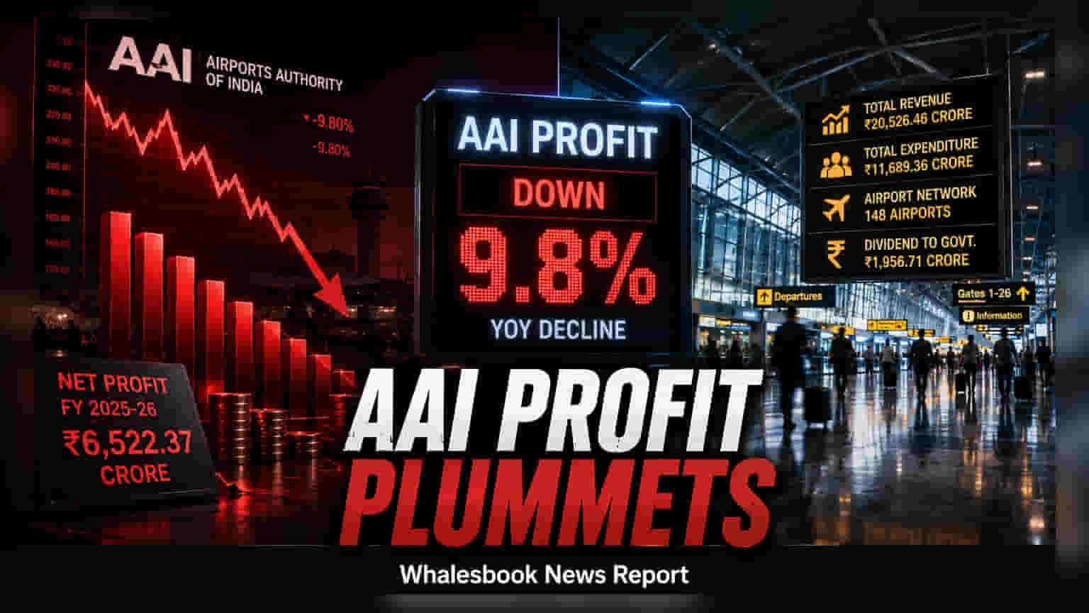 AAI Net Profit Drops 9.8% to ₹6,522 Crore in FY26