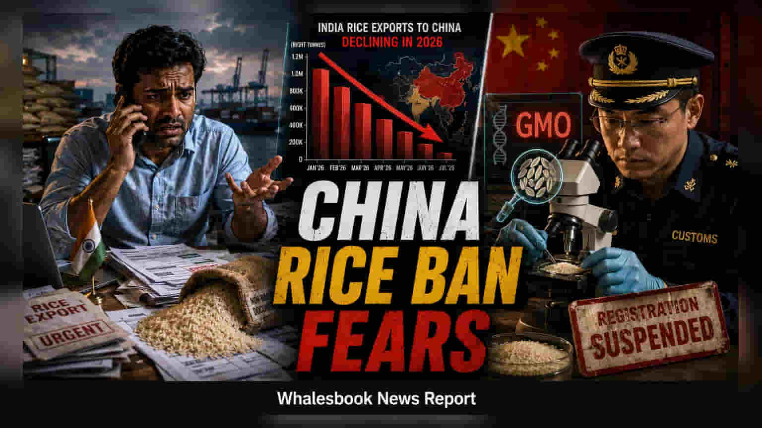 China Suspends 7 Indian Rice Exporters Over GMO Claims