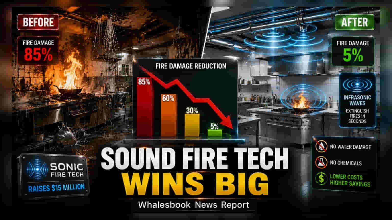 Sonic Fire Tech Secures $15 Million for Sound Wave Fire Suppression