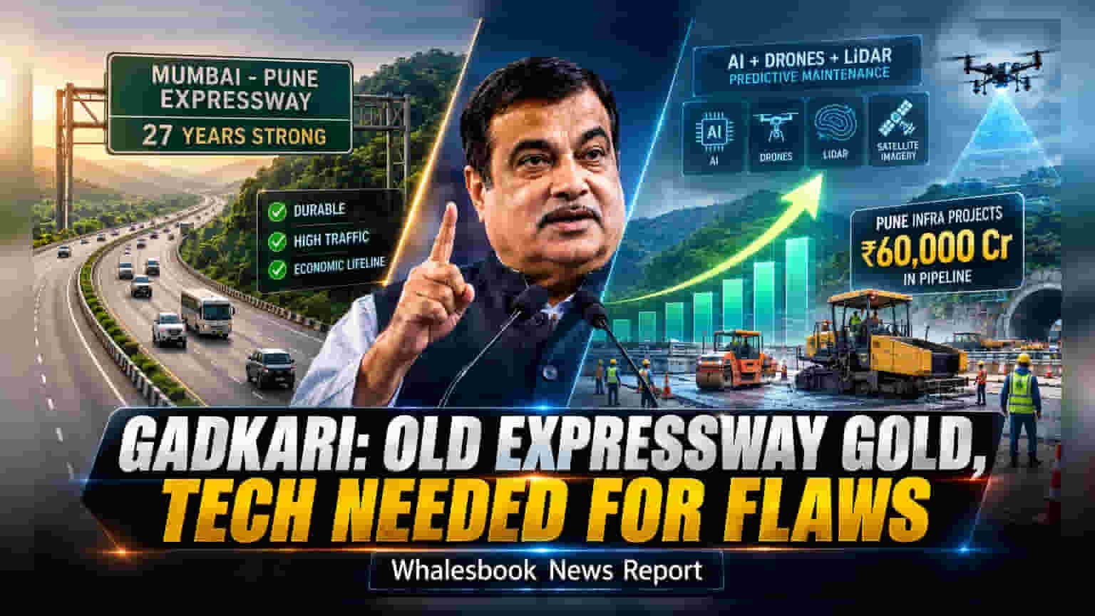 నితిన్ గడ్కరీ: రోడ్ల నిర్వహణకు టెక్నాలజీ ముఖ్యం.. పుణెకు ₹60,000 కోట్ల భారీ ప్లాన్!