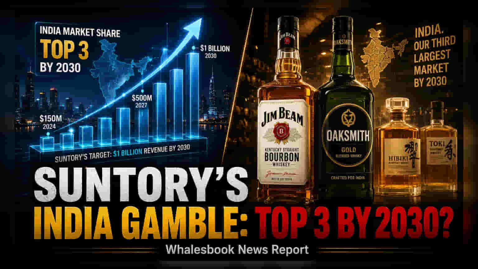 Suntory India: 2030 સુધીમાં ₹8,300 કરોડની કમાણીનું લક્ષ્ય, બનશે ત્રીજું સૌથી મોટું માર્કેટ