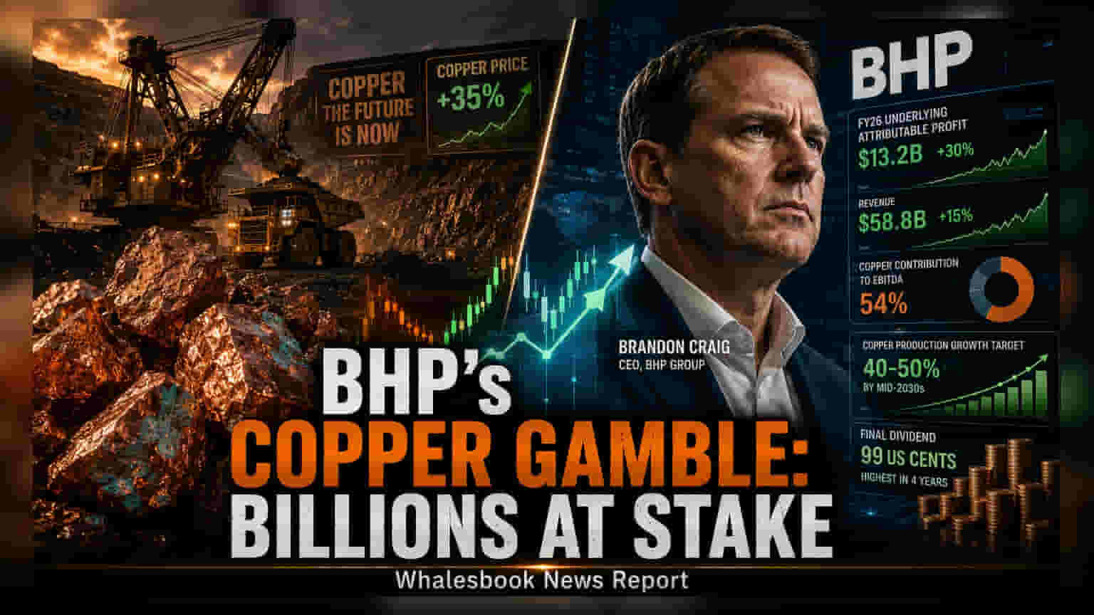BHP Profit Hits $13.2 Billion, Shifts Strategy to Copper