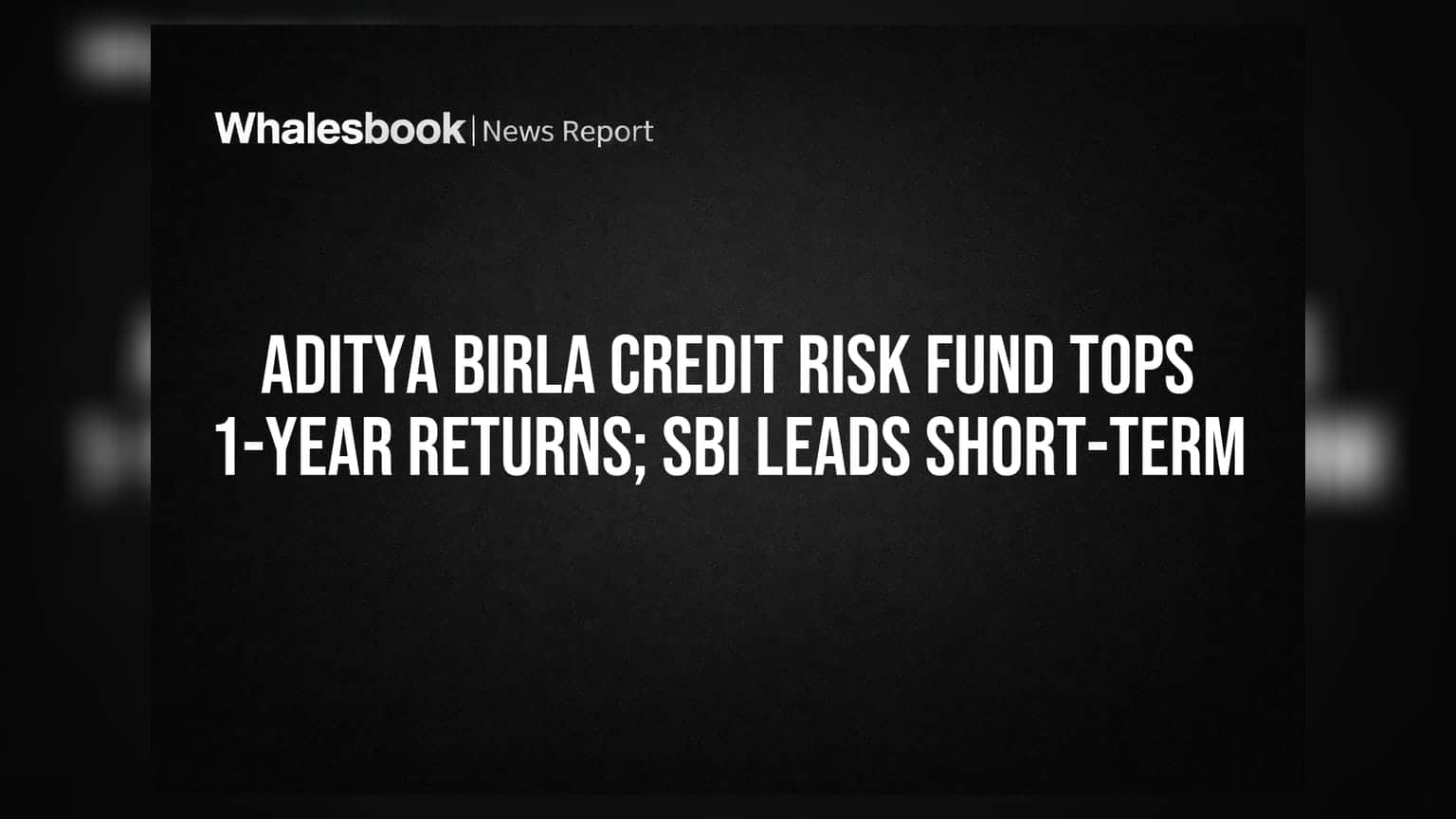 Aditya Birla Credit Risk Fund: 1 வருட ரிட்டர்ன்ஸில் முதலிடம்! SBI குறுகிய காலங்களுக்கு டாப்
