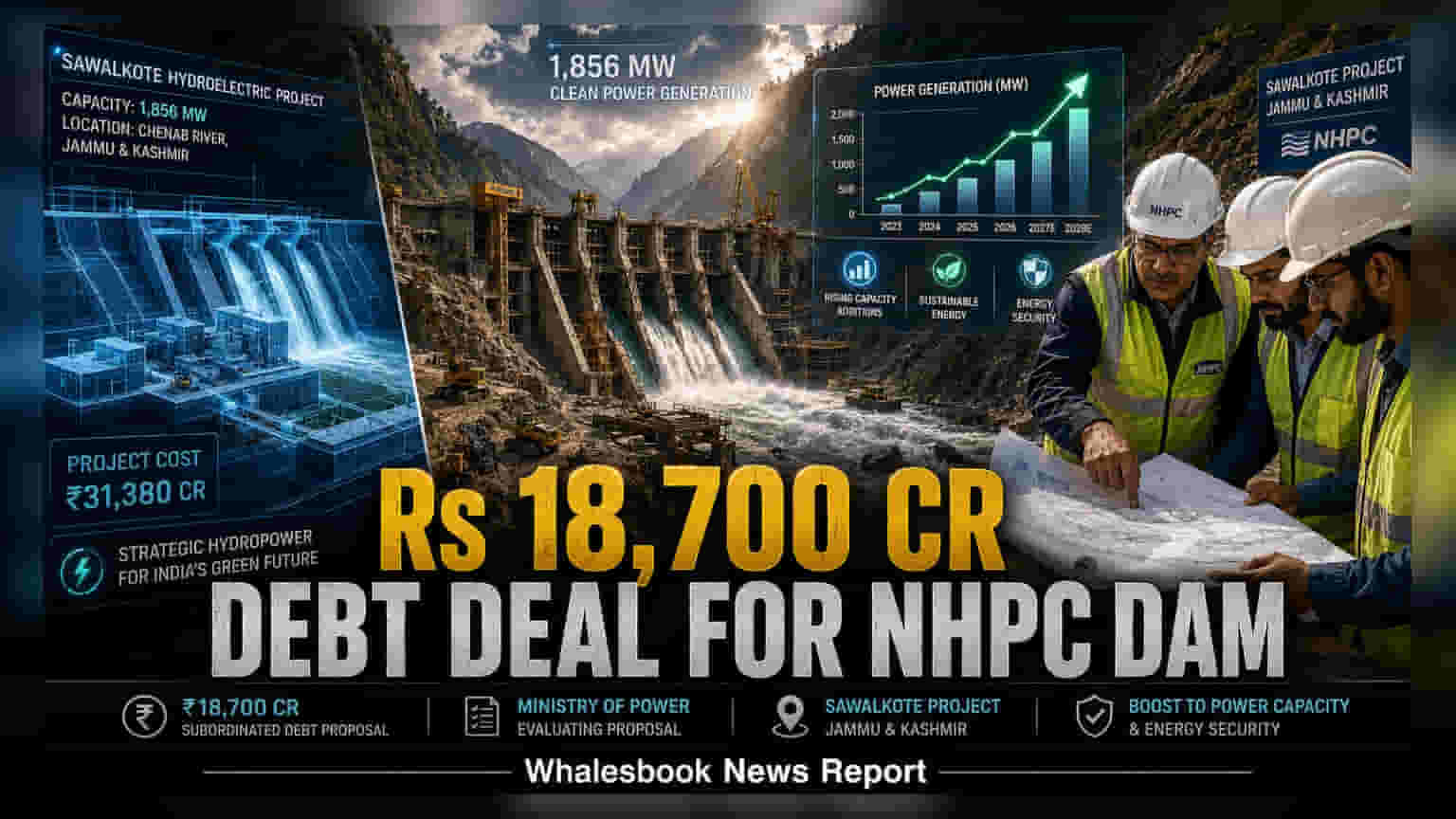 NHPC Eyes ₹18,700 Crore Support for Sawalkote Hydropower Project