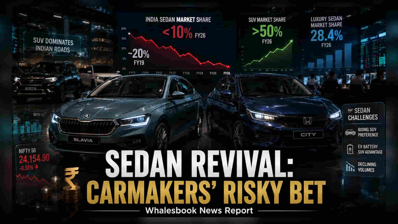 Skoda, Hyundai, Honda: भारत में सेडान कारों पर दांव, SUV के बढ़ते दबदबे को टक्कर देने की तैयारी