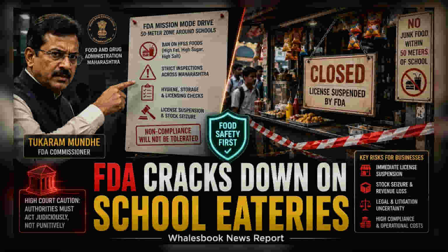 Maharashtra FDA का एक्शन: स्कूल के पास खाने-पीने की दुकानों पर कसा शिकंजा, रिटेल सेक्टर पर असर