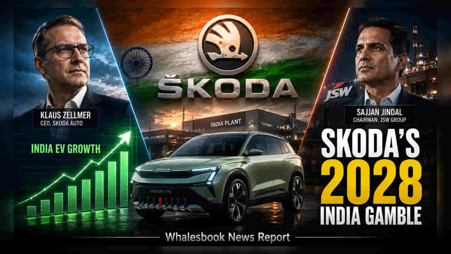 Skoda Plans India EV Launch by 2028, Eyes JSW Joint Venture