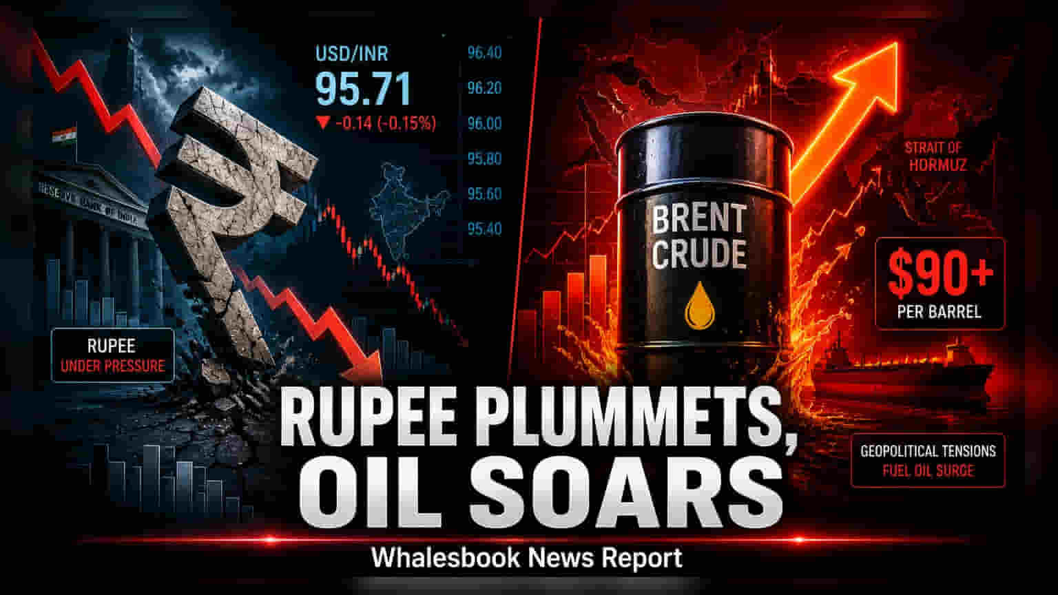 Rupee vs Brent Crude: ડોલર સામે રૂપિયો નબળો પડ્યો, ક્રૂડ ઓઇલ **$92**ને પાર