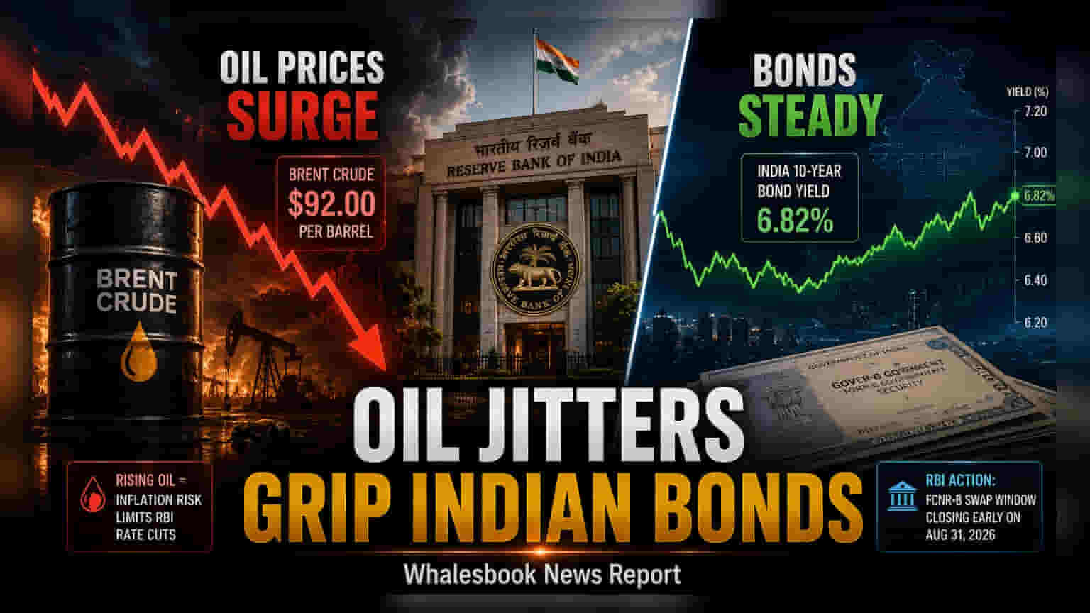 Indian Bond Yields Steady at 6.82% Amid Oil Price Concerns
