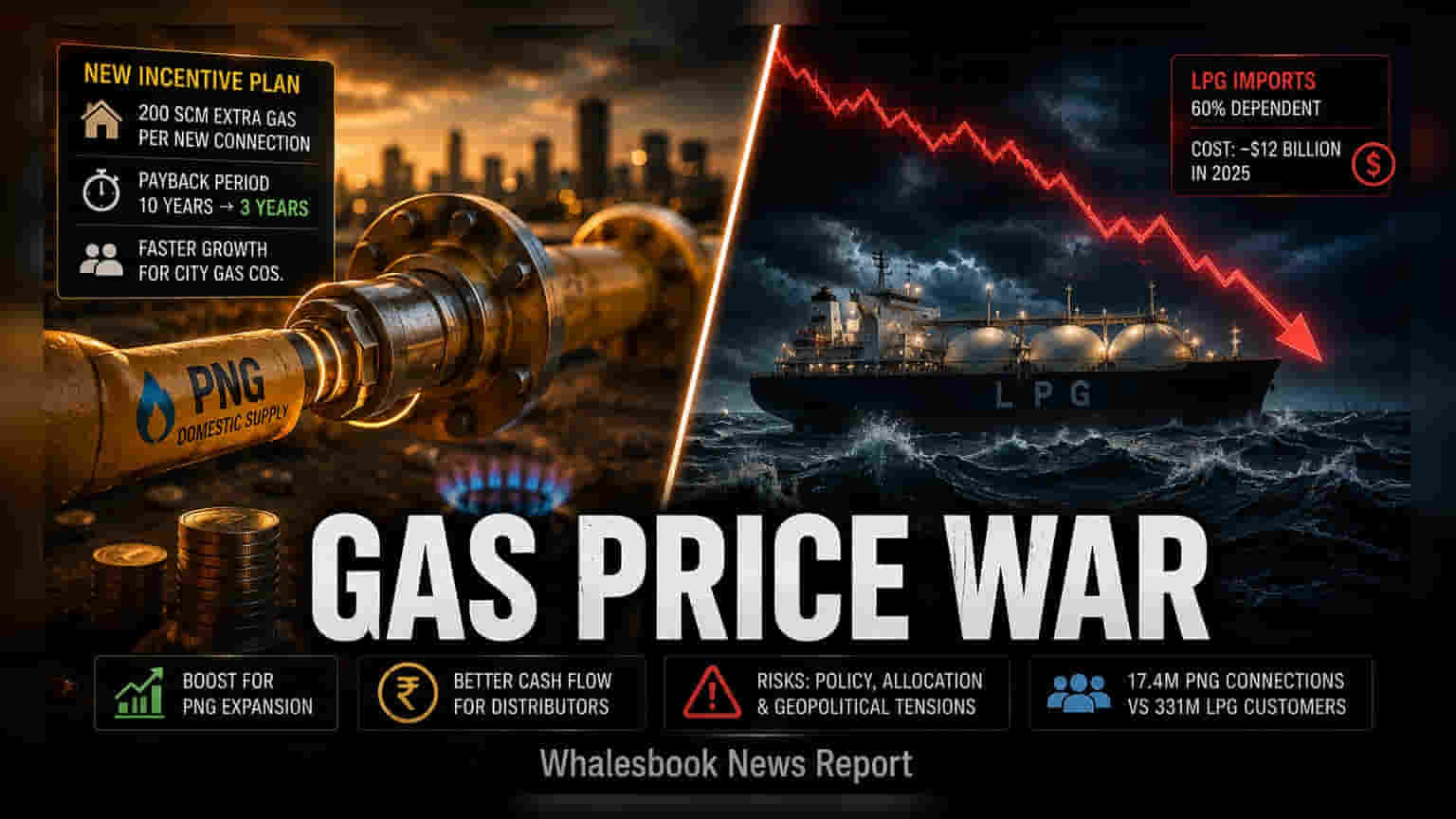 India Launches PNG Incentive Scheme to Lower LPG Costs