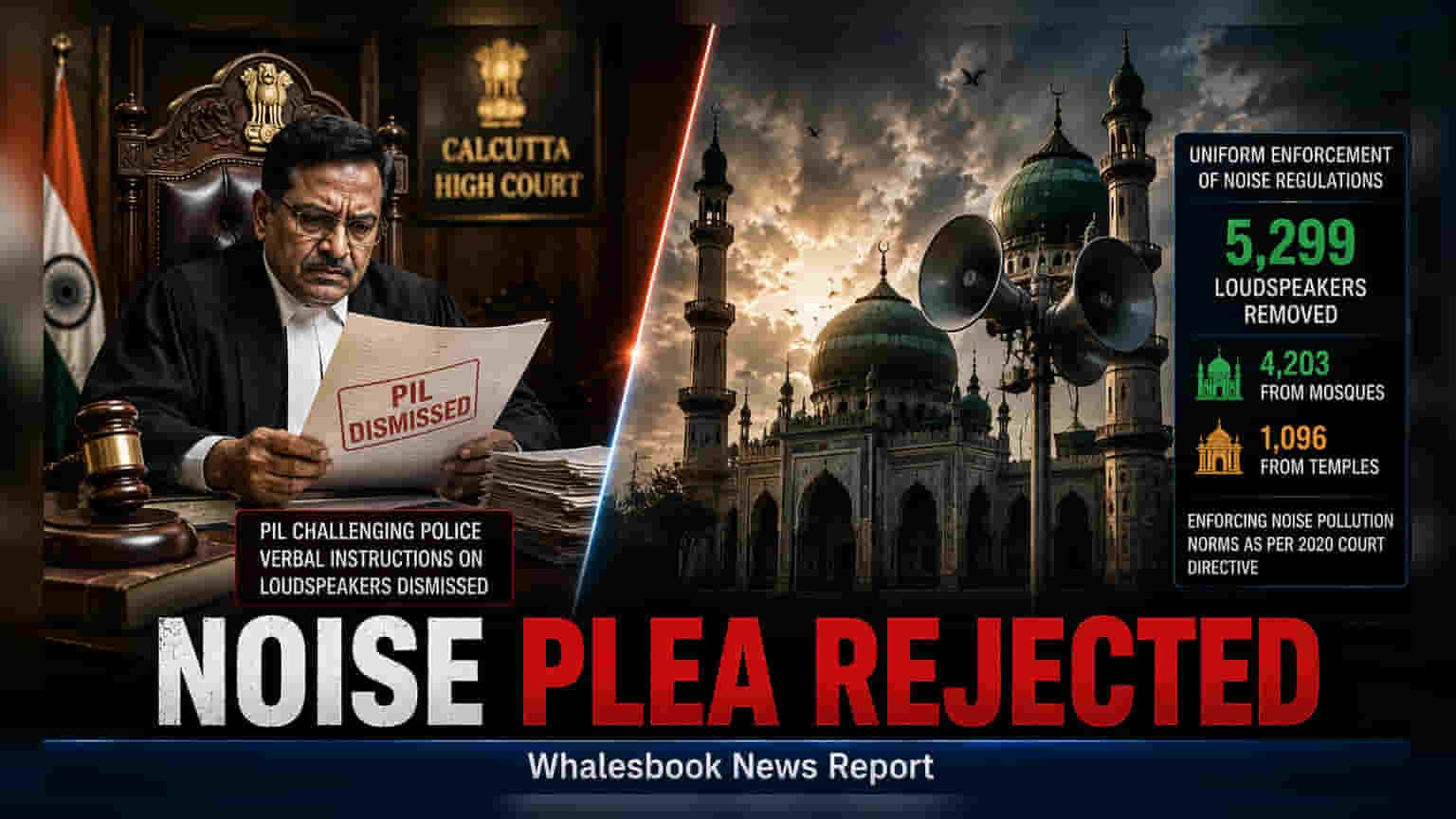 Calcutta High Court: મસ્જિદોના લાઉડસ્પીકર વિવાદમાં PIL રદ, પુરાવાના અભાવે અરજી ફગાવી