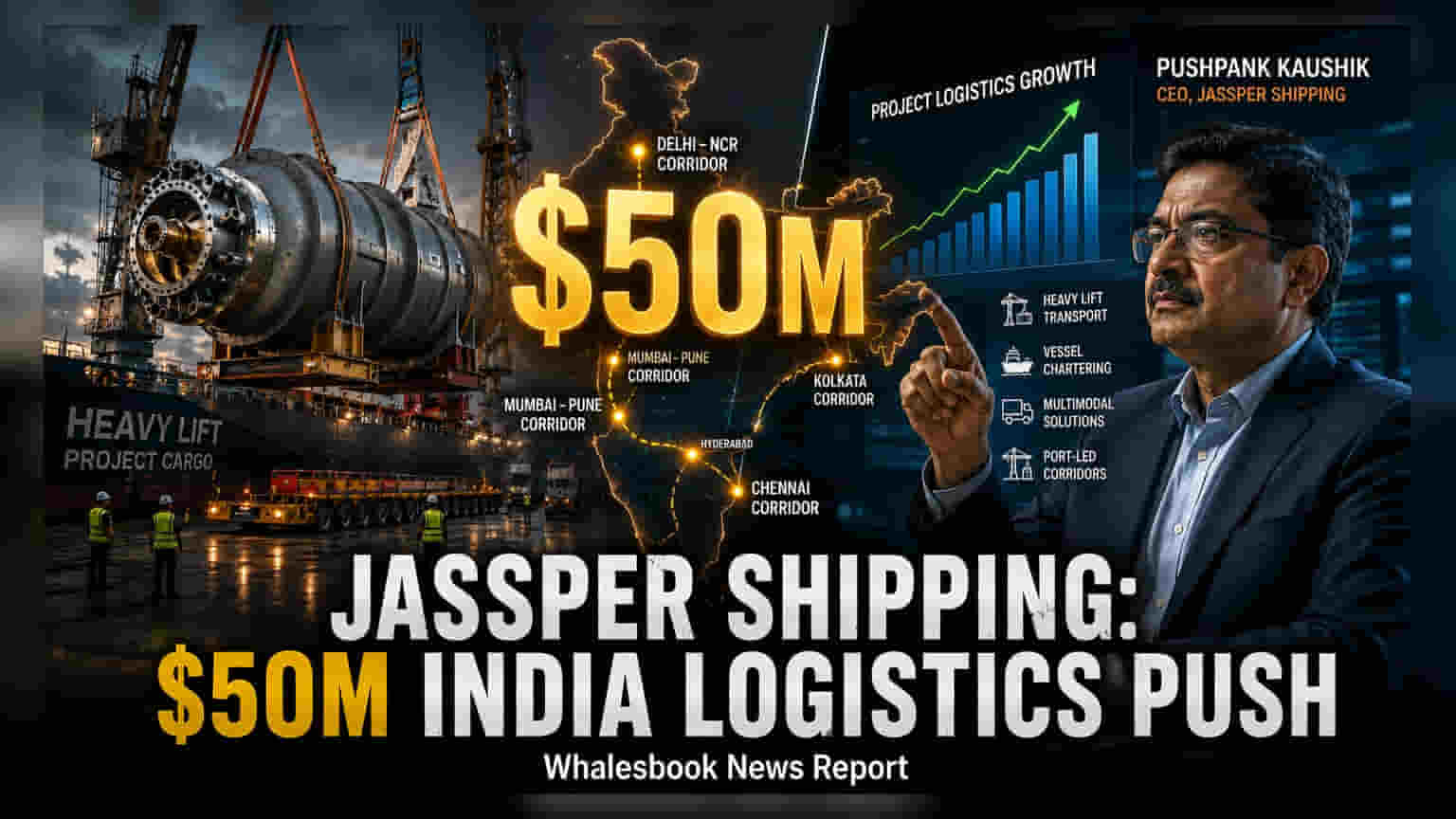 Jassper Shipping to Invest $50 Million in India Logistics