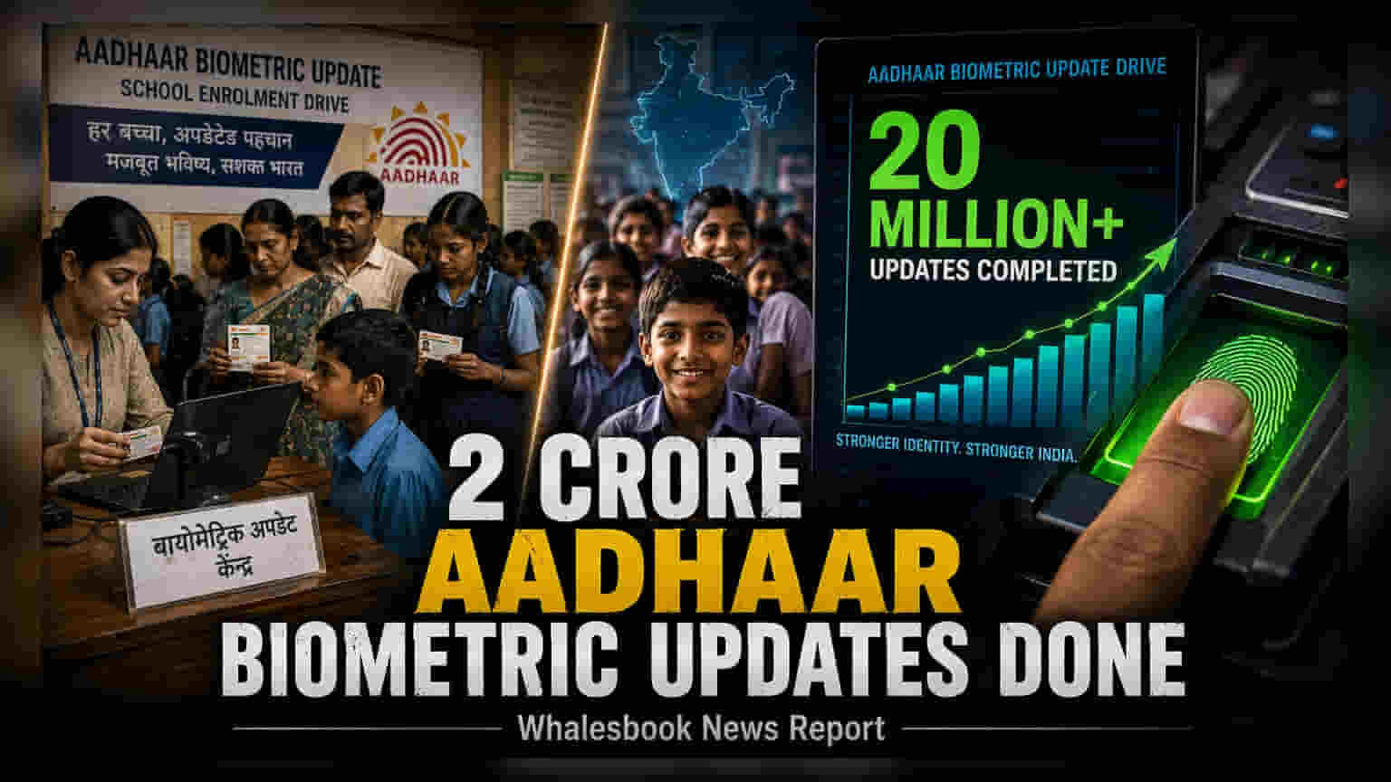 UIDAI Completes 2 Crore Student Biometric Updates