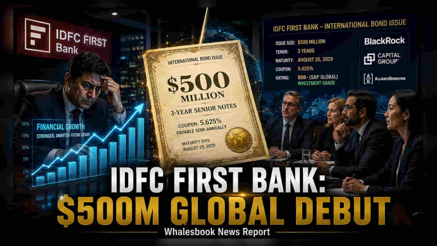 IDFC FIRST Bank બોન્ડ: ₹41,650 કરોડનું પ્રથમ આંતરરાષ્ટ્રીય દેવું ₹4.63%ના દરે