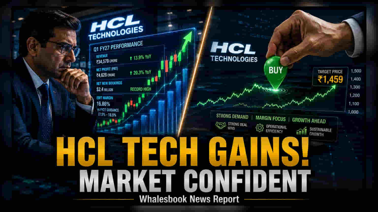 HCL Technologies Upgraded to 'Buy' by Geojit; Target Set at Rs 1,459