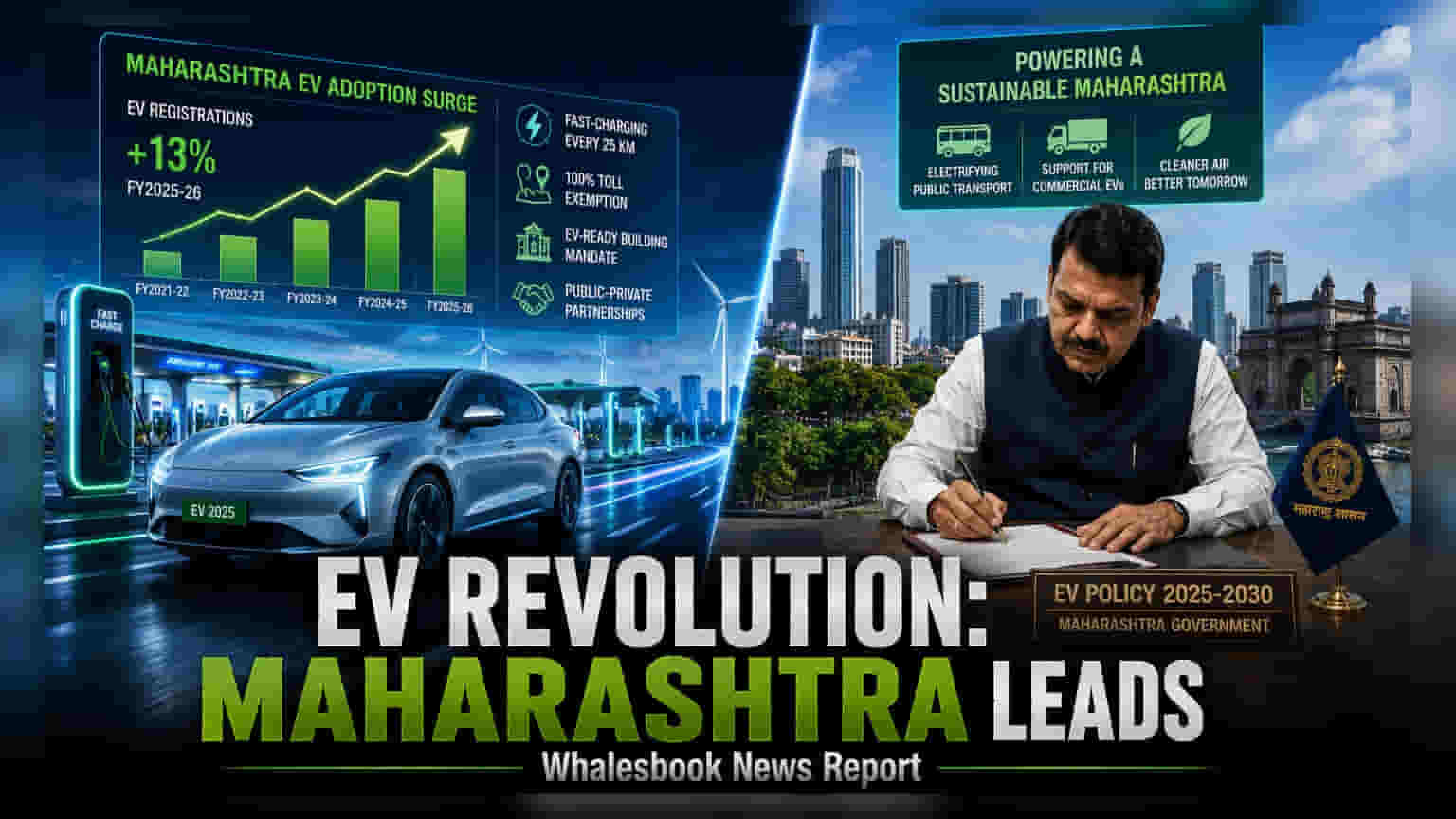 Maharashtra EV Policy 2025: EV ચાર્જિંગ ઇન્ફ્રા પર ફોકસ, ટોલ માફીના લાભ