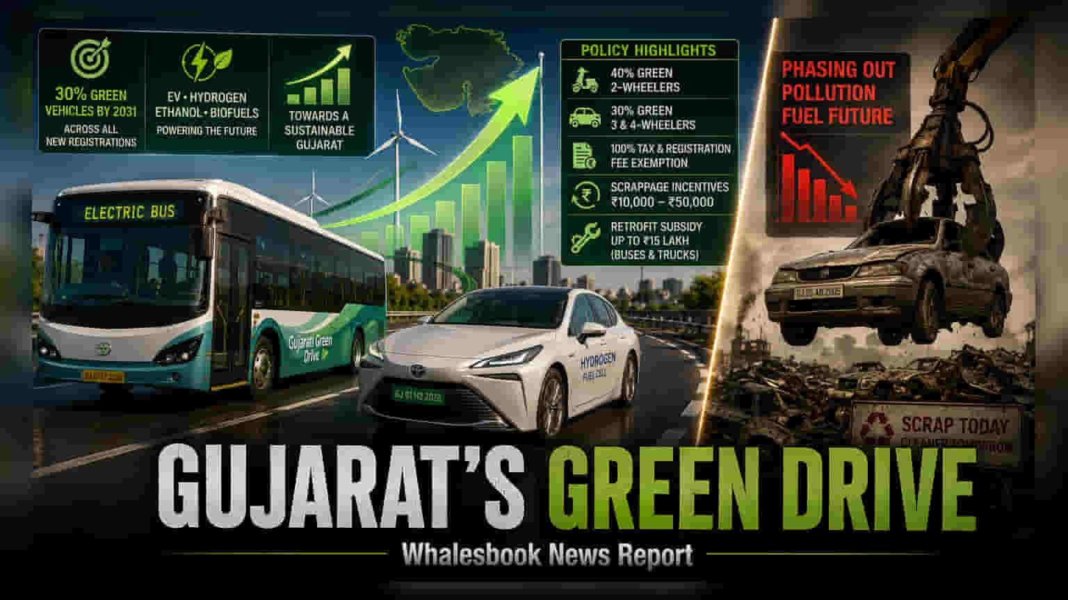 Gujarat Green Mobility Policy: 30% Green Vehicle Target by 2031