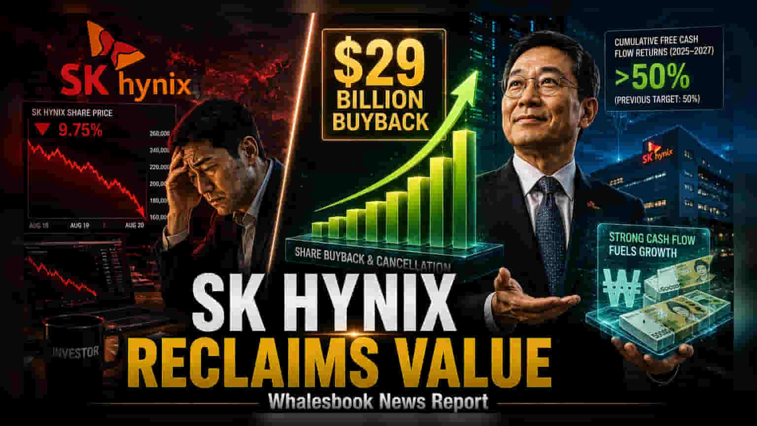 SK Hynix Unveils $29 Billion Buyback; Shares Fall 9.75%
