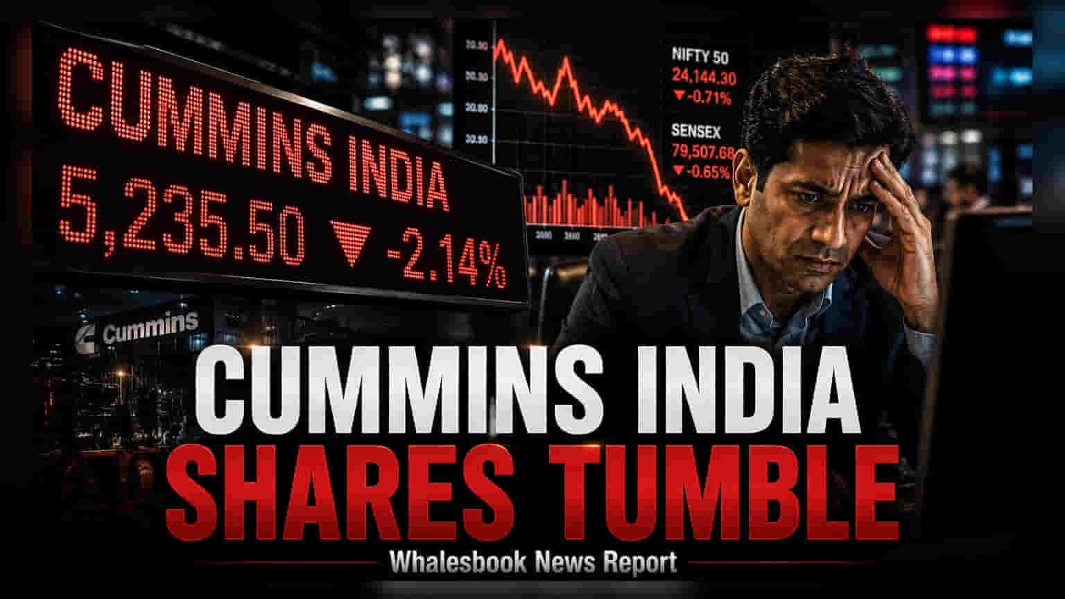 Cummins India Share Price: MD ના રાજીનામાના સમાચાર બાદ શેરમાં **2%** નો ઘટાડો, જાણો કારણ
