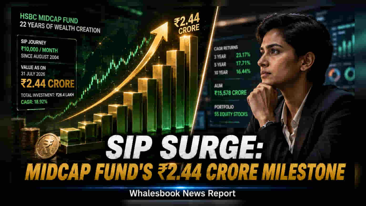 HSBC Midcap Fund: ₹10k SIP Since 2004 Hits ₹2.44 Crore