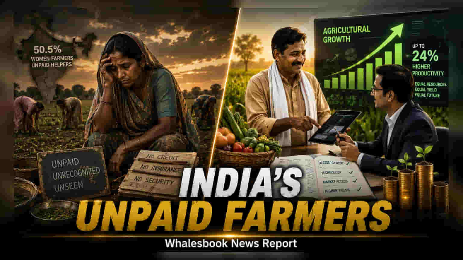 India’s Women Farmers: 50% Are Unpaid, Creating Trillion-Rupee Economic Gap