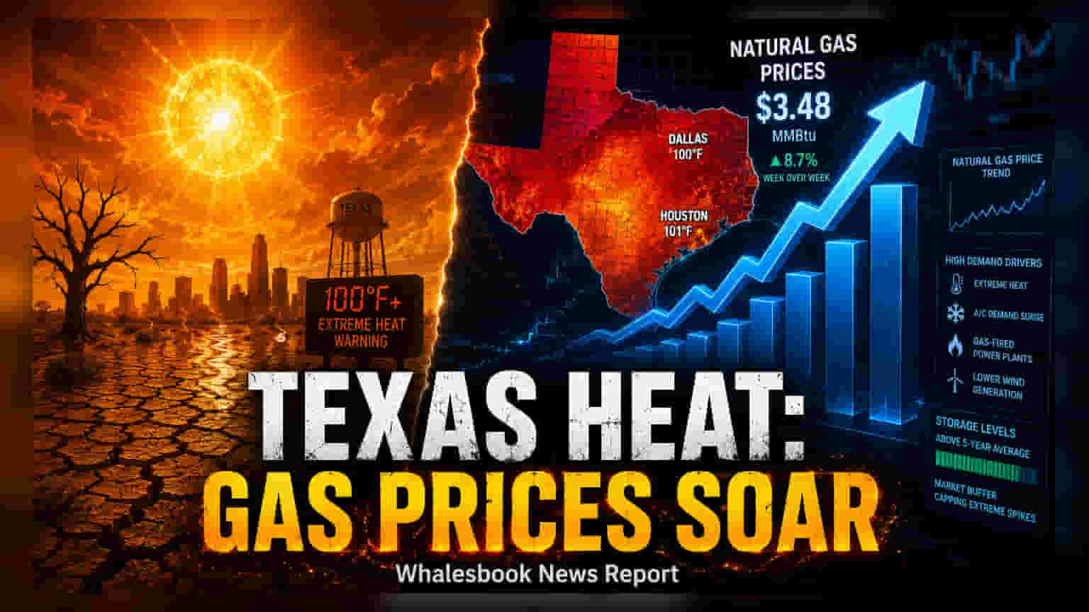 Texas Heatwave Drives US Natural Gas Futures Higher