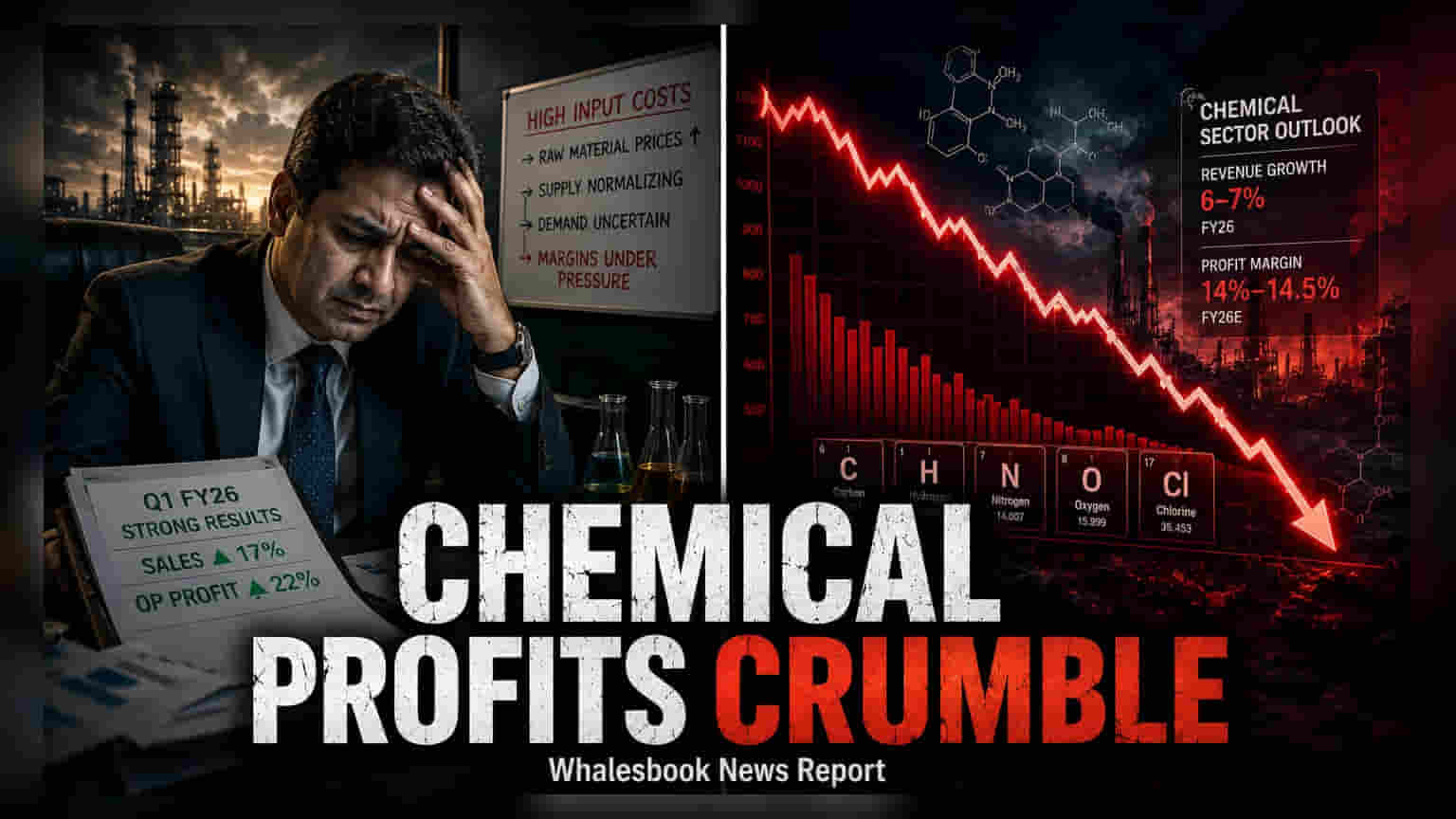 Indian Chemical Firms: Q1 ના ફાયદા બાદ Q2 માં નફા પર દબાણ!
