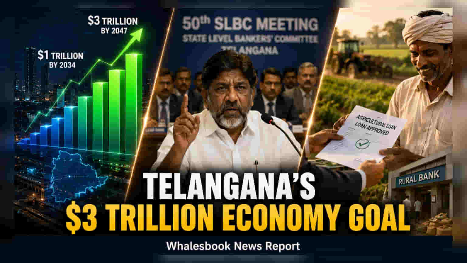 Telangana Sets $3 Trillion Economy Goal; Banks Asked to Fuel Growth