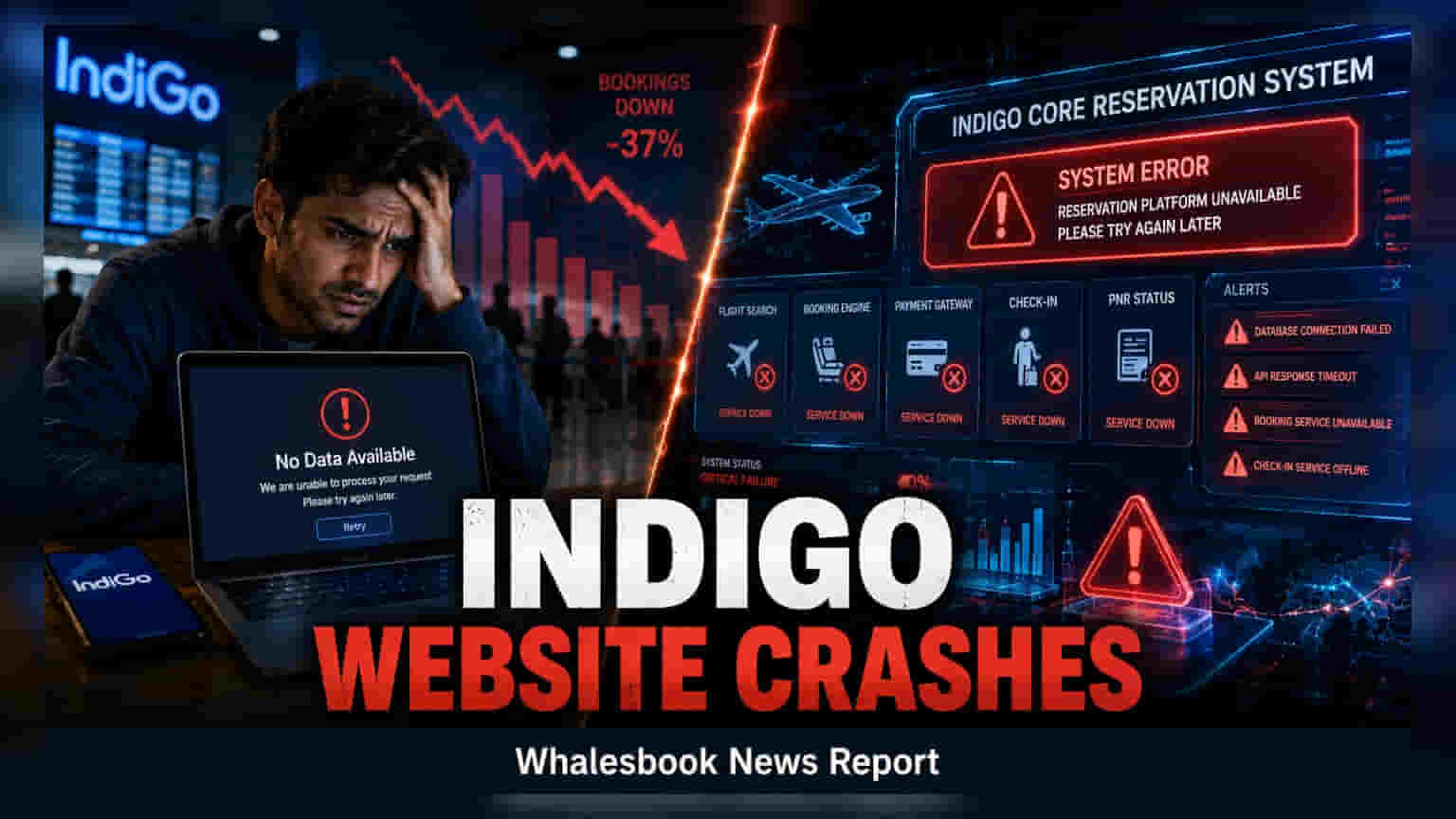 IndiGo Shares: મોટી ટેક્નિકલ ખામી! બુકિંગ અને ચેક-ઇન અટવાયા, રોકાણકારોની ચિંતા વધી