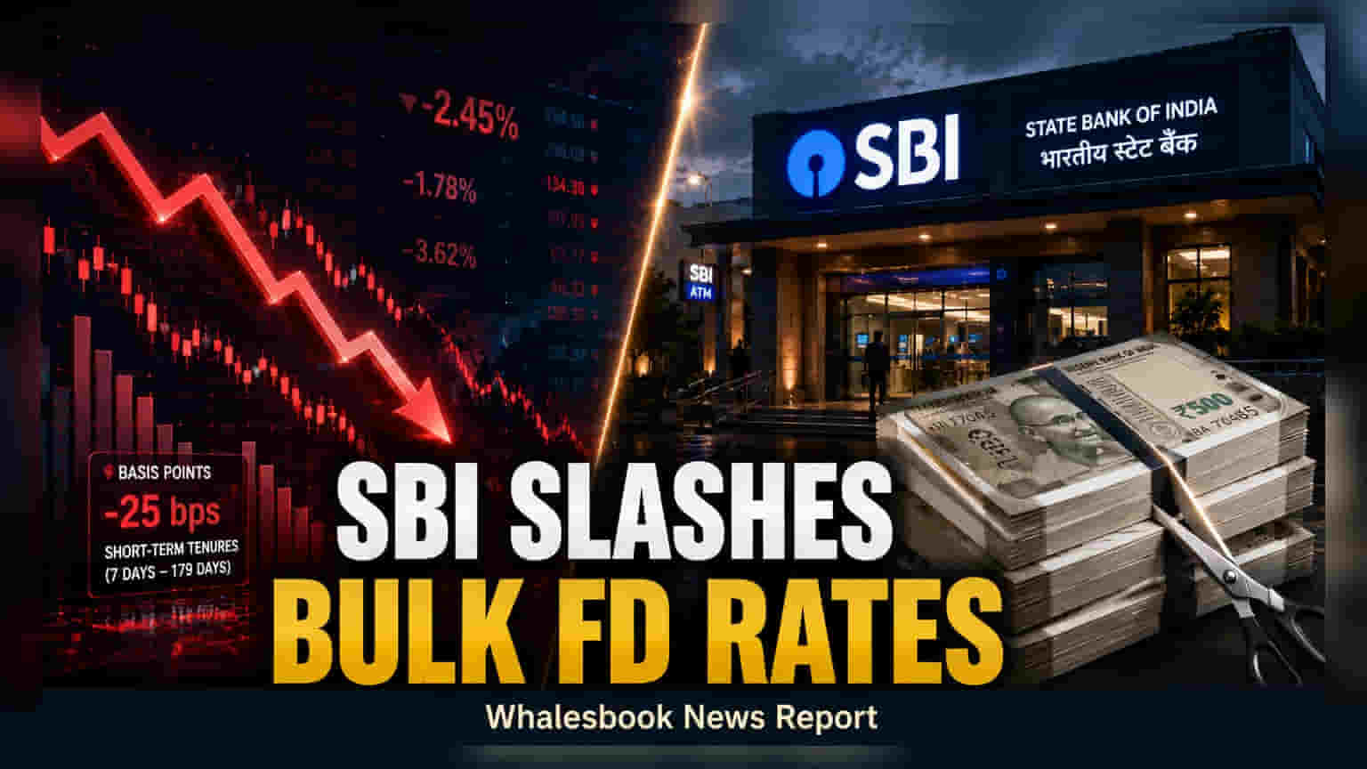SBI FD Rates: SBI એ કર્યા મોટા ફેરફાર, ₹3 કરોડથી વધુની FD પર વ્યાજ દરોમાં ઘટાડો