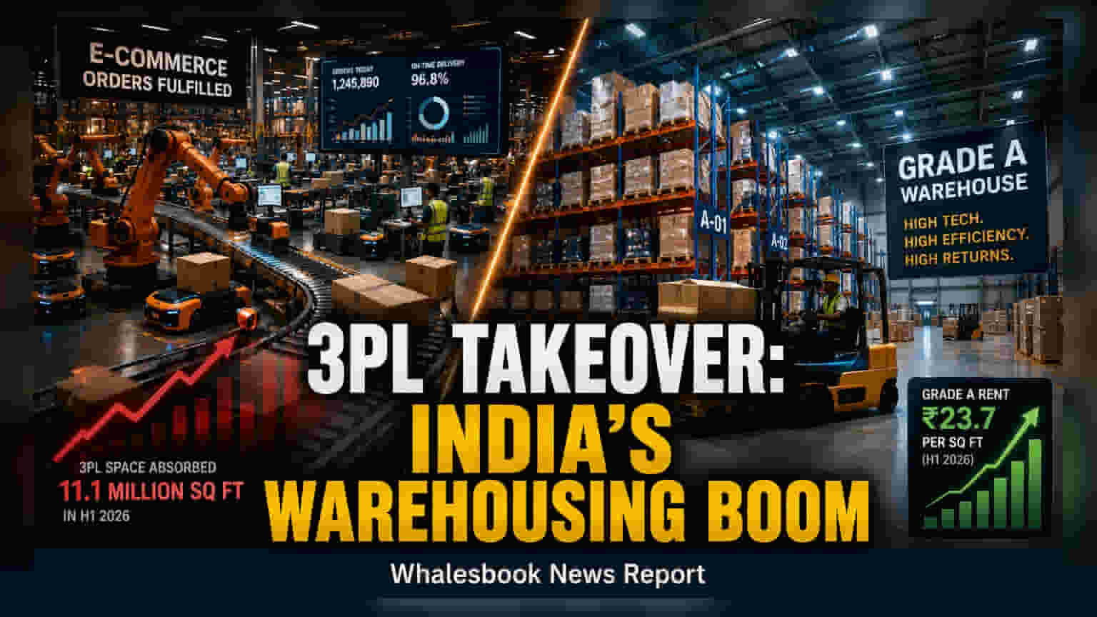 3PL Firms Lead India Warehousing Demand With 11M Sq Ft Taken in H1 2026