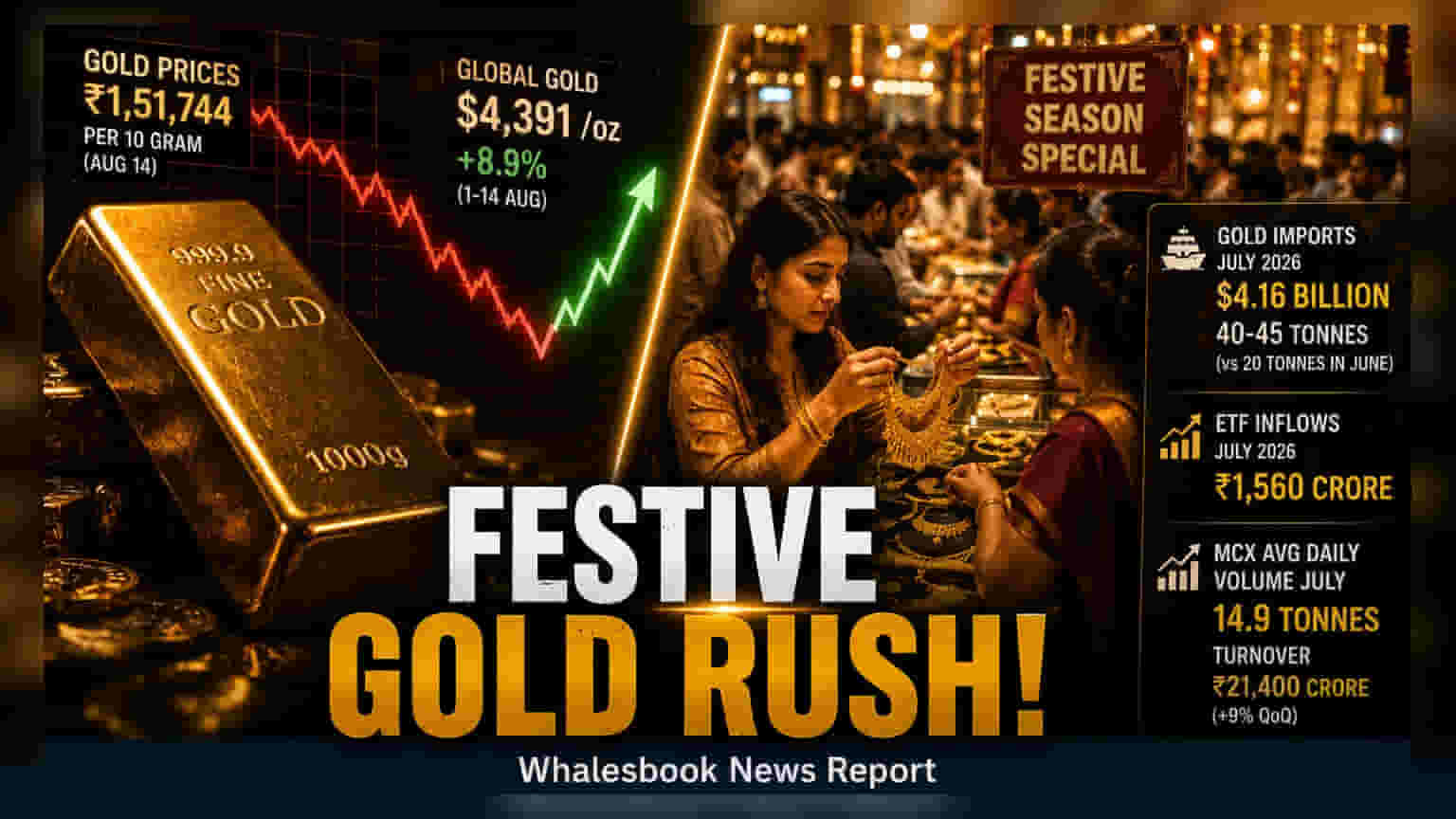 Gold Price Update: તહેવારોની સિઝન પહેલા સોનાની માંગમાં તેજી, આયાત બમણી થઈ