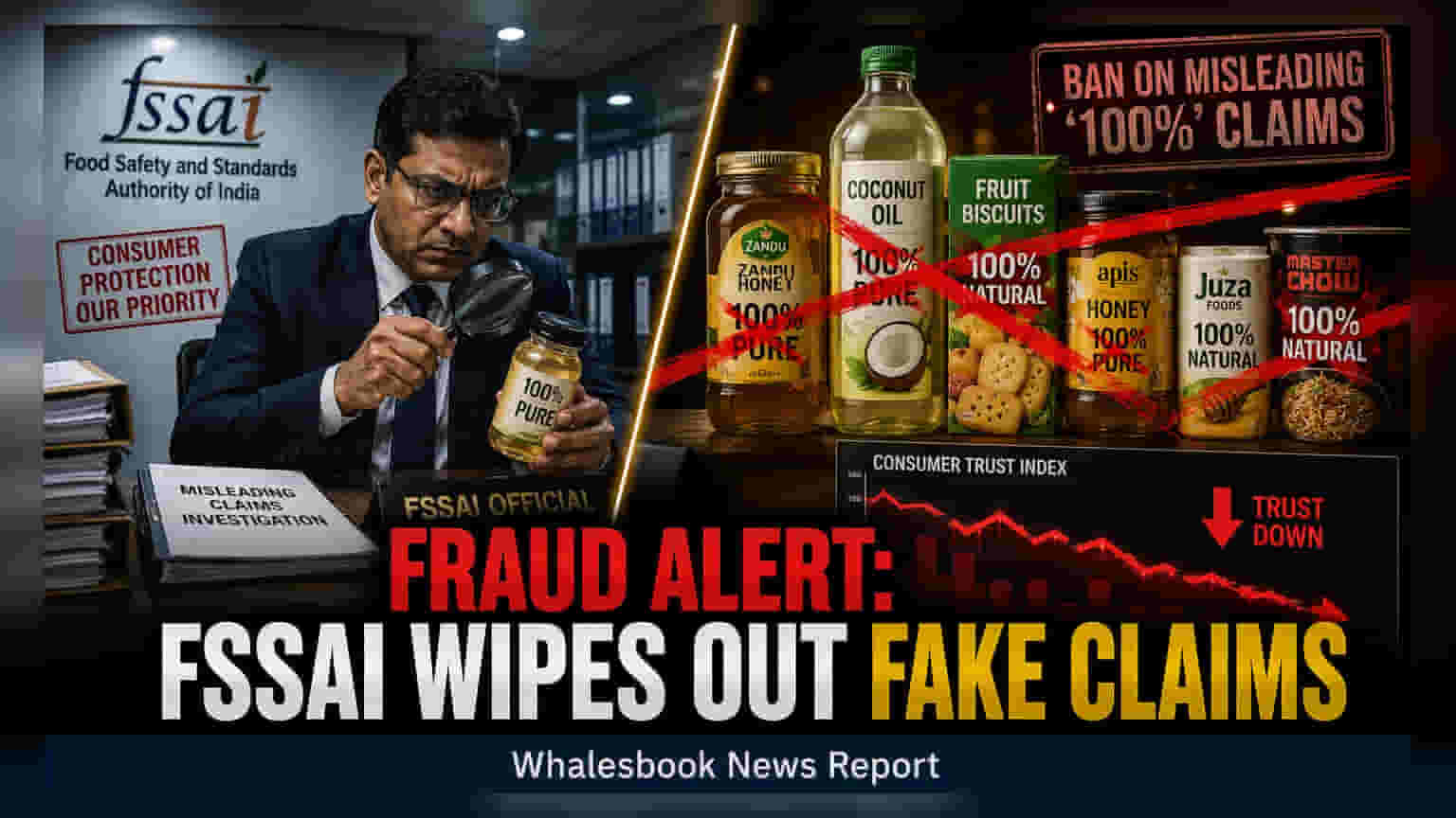 FSSAI Directs FMCG Firms to Drop Misleading '100%' Claims
