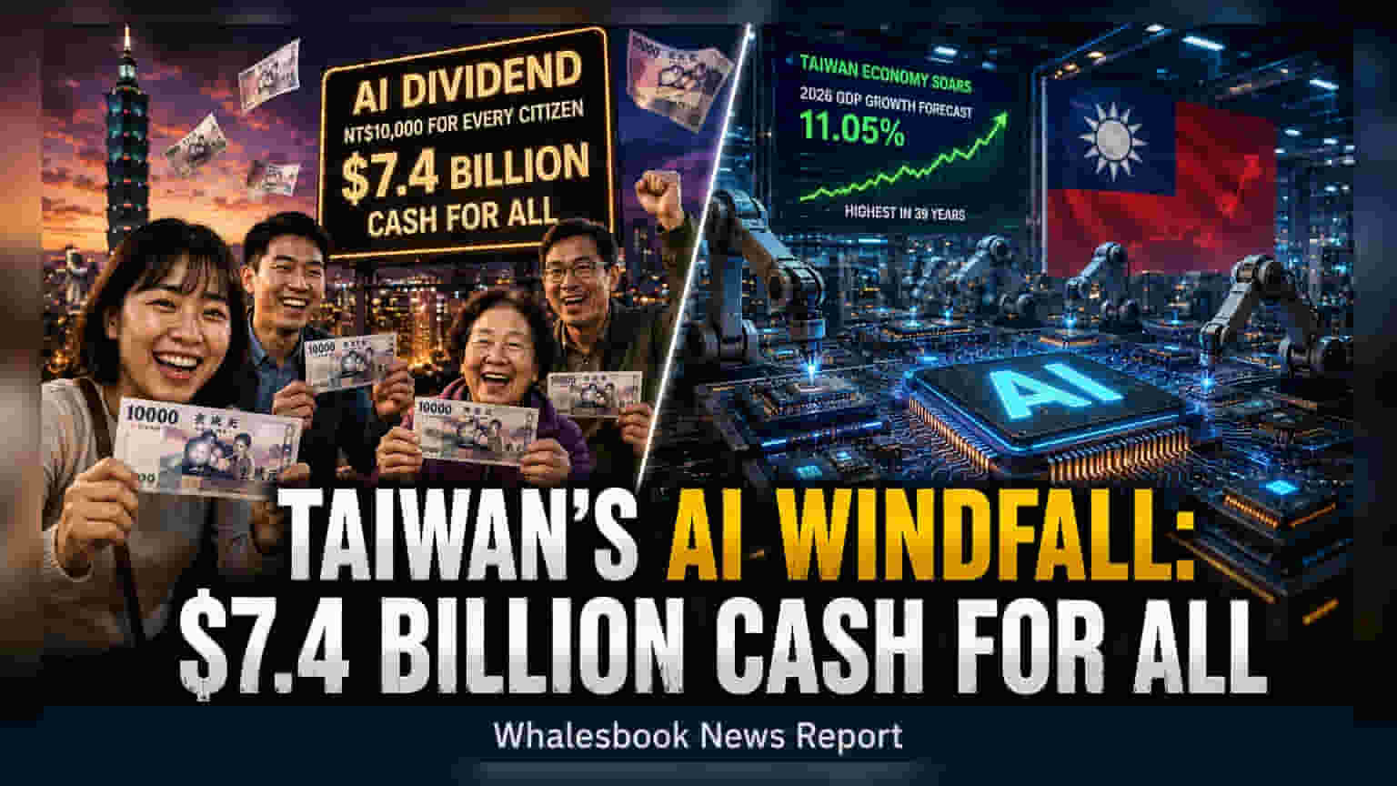 Taiwan Proposes NT$10,000 AI Windfall Per Citizen in 2027