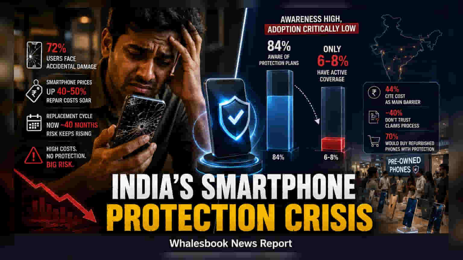 Indian Smartphone Users Ignore Protection Despite Rising Costs