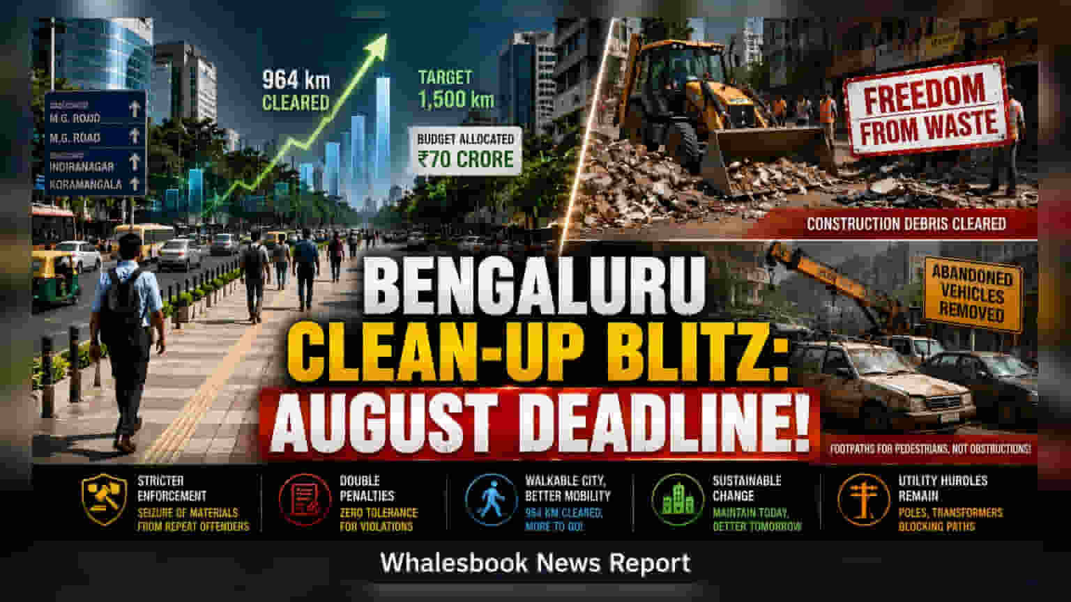Bengaluru Sets August 30 Deadline to Clear Footpaths