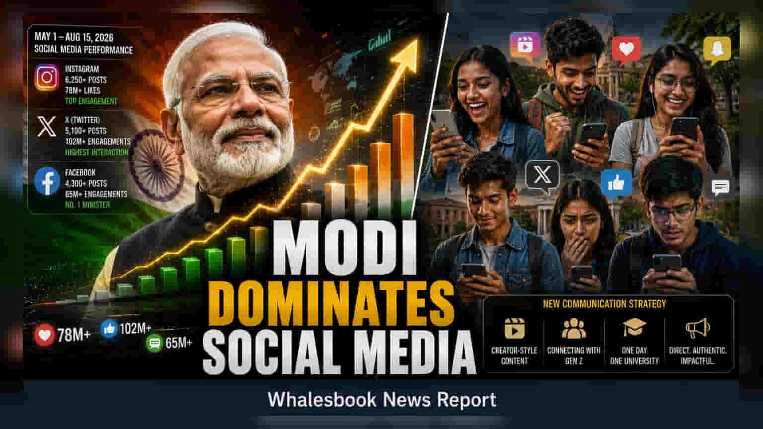PM મોદી સોશિયલ મીડિયામાં ટોપ પર: સરકાર બદલી રહી છે ડિજિટલ સ્ટ્રેટેજી