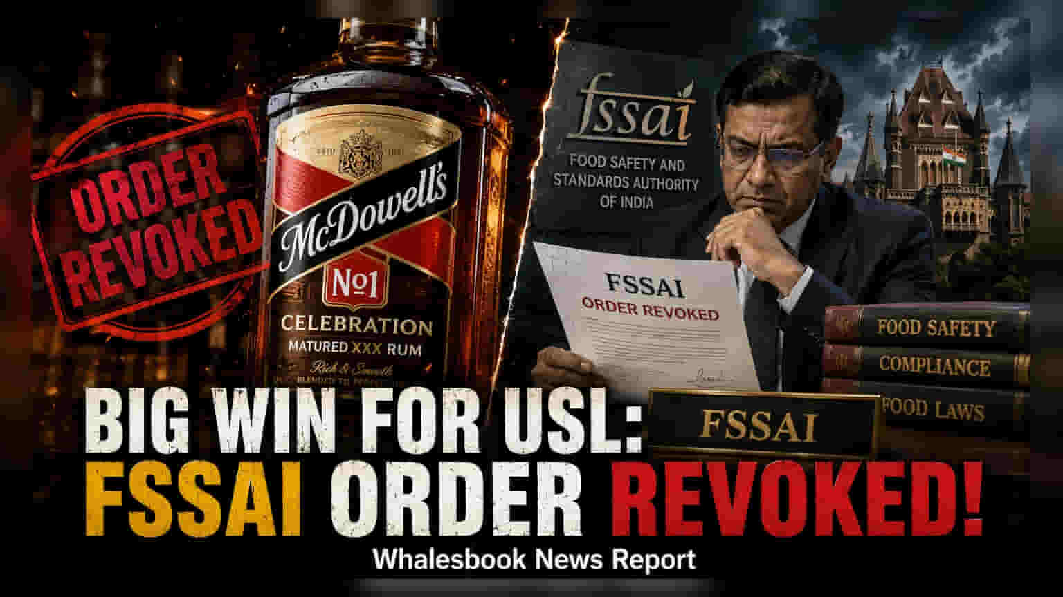 United Spirits: FSSAI உத்தரவு ரத்து - ரம் தயாரிப்பில் புதிய மாற்றம்!