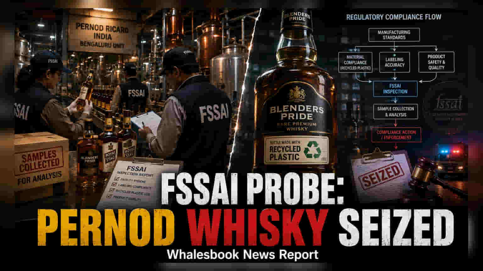 Pernod Ricard Plant पर FSSAI का छापा! जांच में निकलेंगे 'नकली' राज?