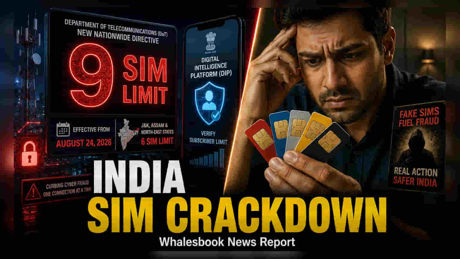 ஒரு நபருக்கு 9 சிம் கார்டுகள் மட்டுமே! புதிய உத்தரவை வெளியிட்ட DoT - ஆகஸ்ட் 24 முதல் அமல்