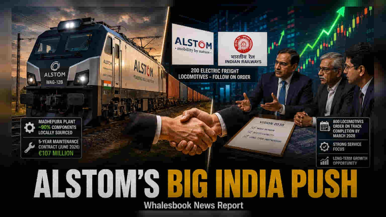 Alstom: இந்திய ரயில்வேயிடமிருந்து மேலும் 200 லோகோ ஆர்டர் பெறுமா?
